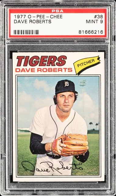 1977 O-Pee-Chee Dave Roberts #38 card image