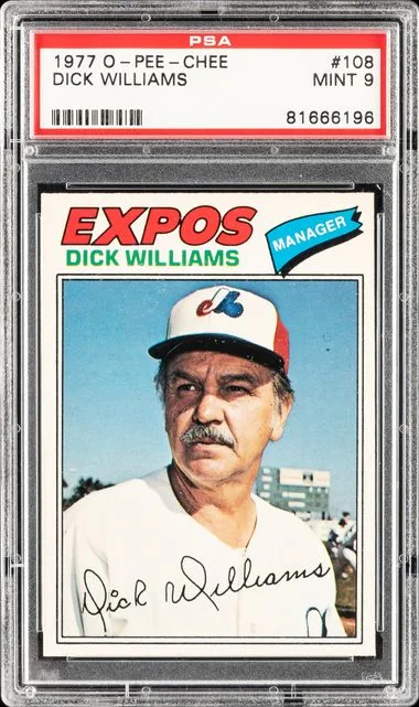 1977 O-Pee-Chee Dick Williams #108 card image
