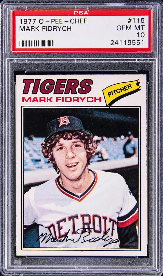 1977 O-Pee-Chee Mark Fidrych #115 card image