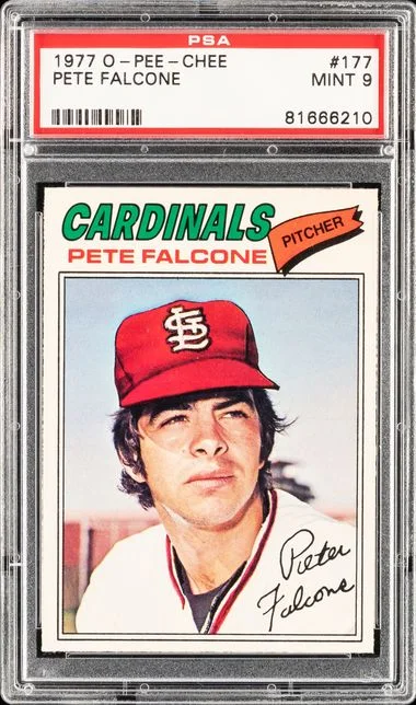 1977 O-Pee-Chee Pete Falcone #177 card image