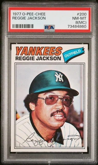 1977 O-Pee-Chee Reggie Jackson #200 card image