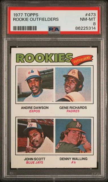 1977 Topps Andre Dawnson Outfielders #473 card image