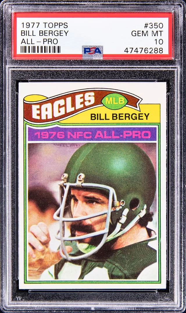 1977 Topps Bill Bergey All-Pro #350 card image