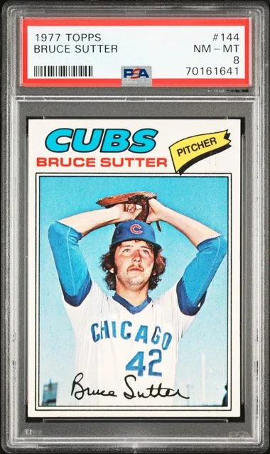 1977 Topps Bruce Sutter #144 card image