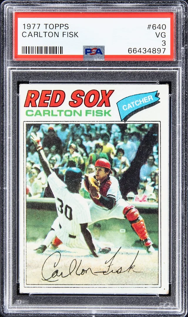 1977 Topps Carlton Fisk #640 card image
