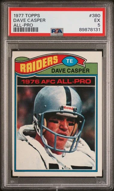 1977 Topps Dave Casper All-Pro #380 card image