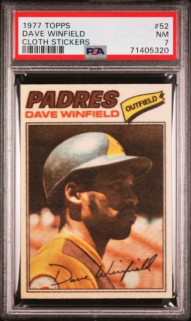 1977 Topps Dave Winfield Cloth Stickers #52 card image