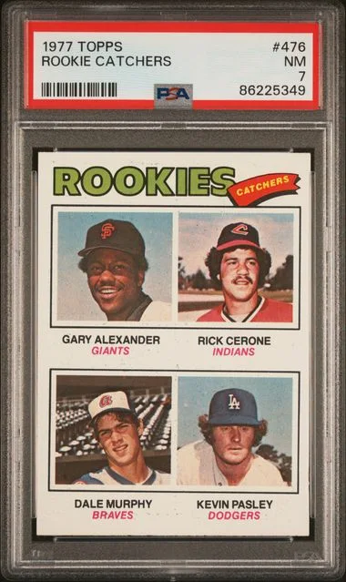1977 Topps G.Alexander/R.Cerone/D.Murphy/K.Pasley Catchers #476 card image