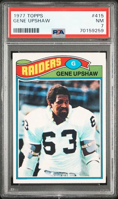 1977 Topps Gene Upshaw #415 card image