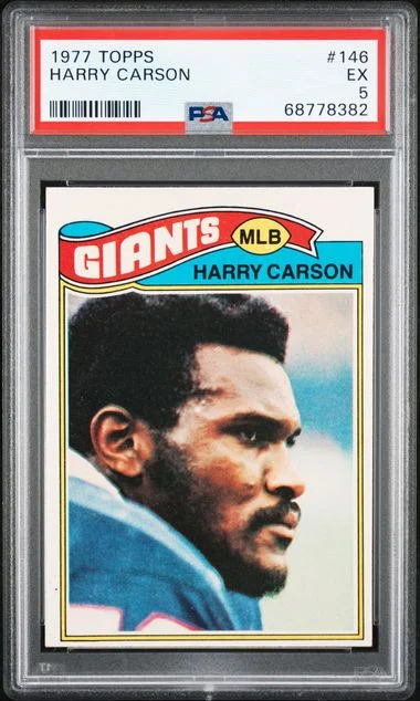 1977 Topps Harry Carson #146 card image