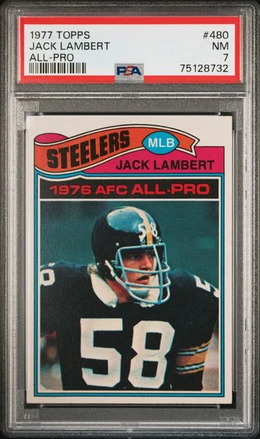 1977 Topps Jack Lambert All-Pro #480 card image