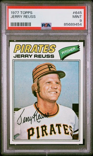 1977 Topps Jerry Reuss #645 card image