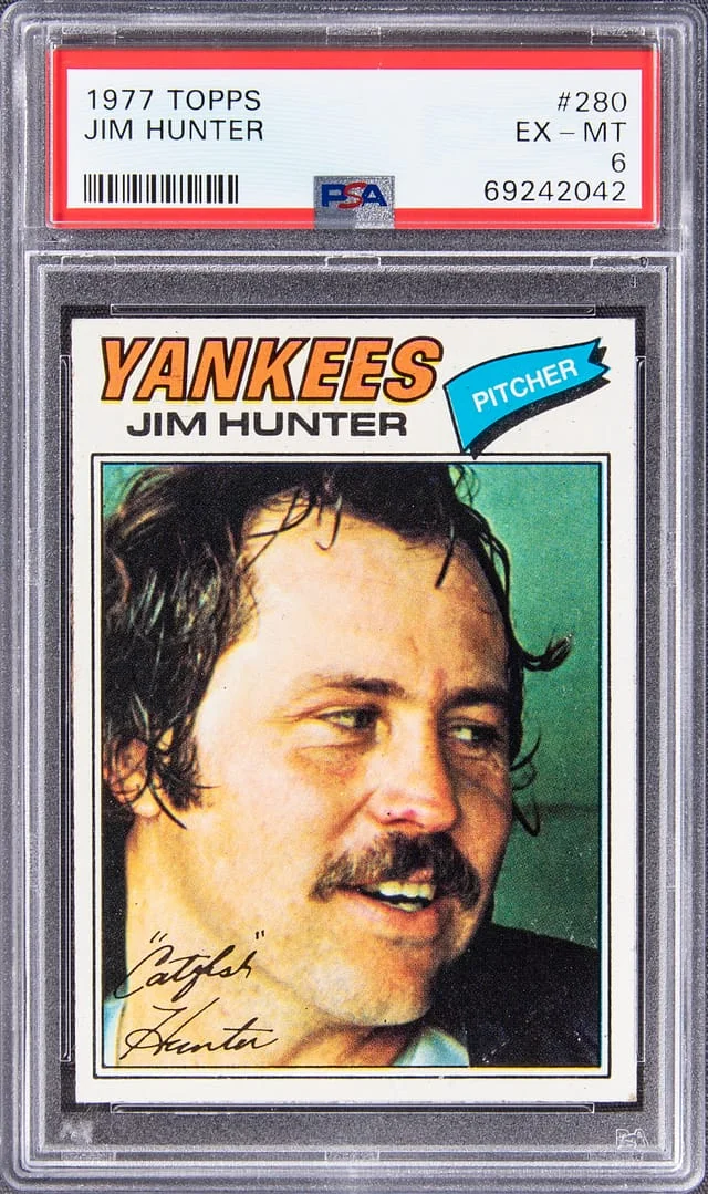 1977 Topps Jim Hunter #280 card image