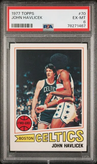 1977 Topps John Havlicek #70 card image