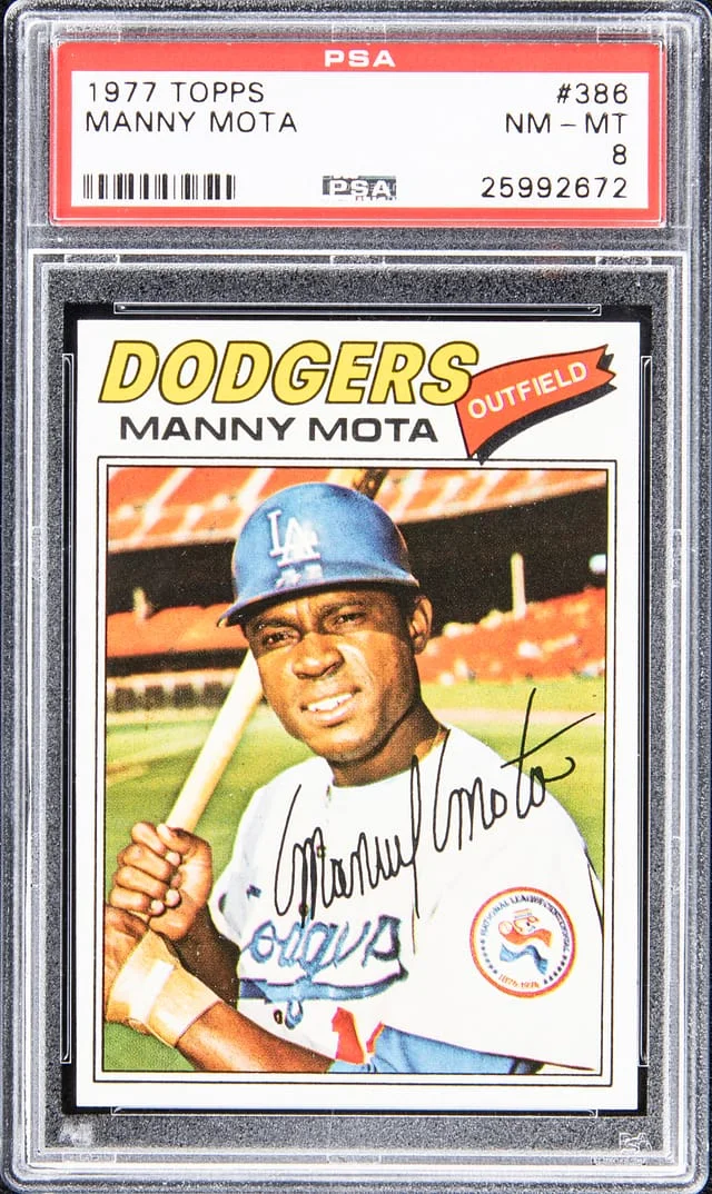 1977 Topps Manny Mota #386 card image