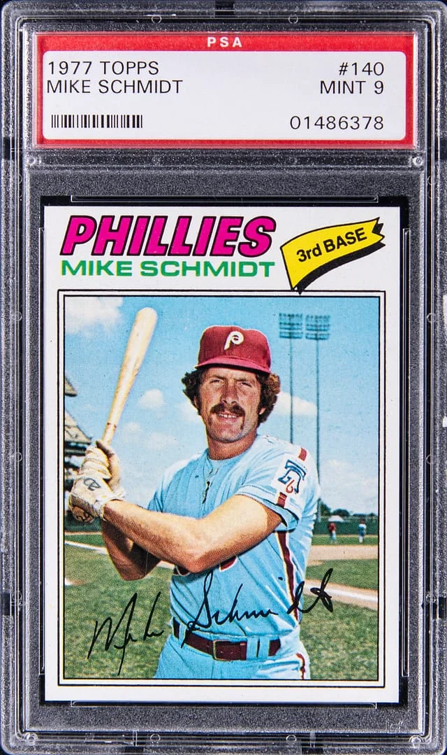 1977 Topps Mike Schimdt #140 card image