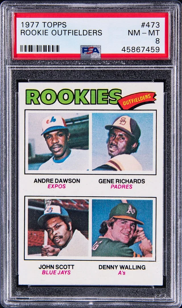 1977 Topps Outfielders/Andre Dawson #473 card image