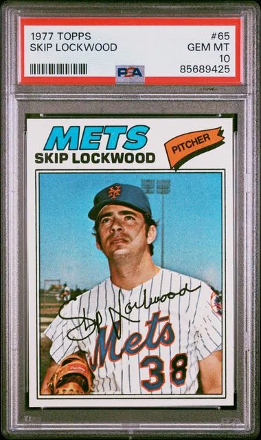 1977 Topps Skip Lockwood #65 card image