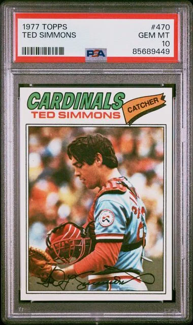 1977 Topps Ted Simmons #470 card image