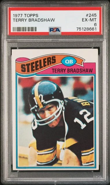 1977 Topps Terry Bradshaw #245 card image