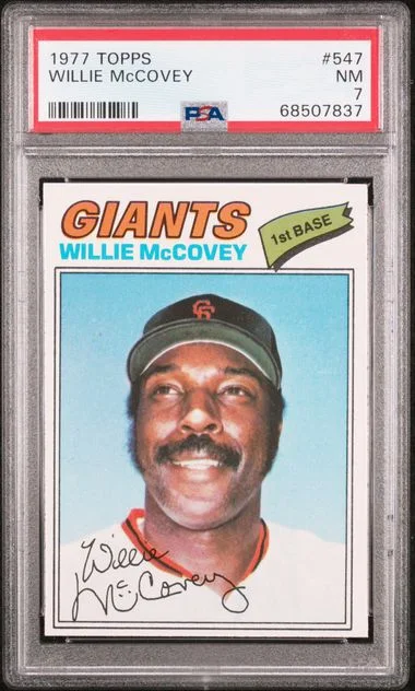 1977 Topps Willie Mccovey #547 card image