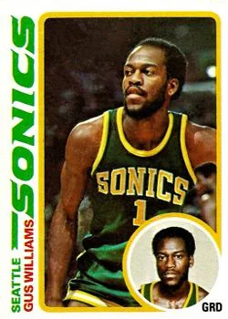 1978-79 Topps Gus Williams #39 card image