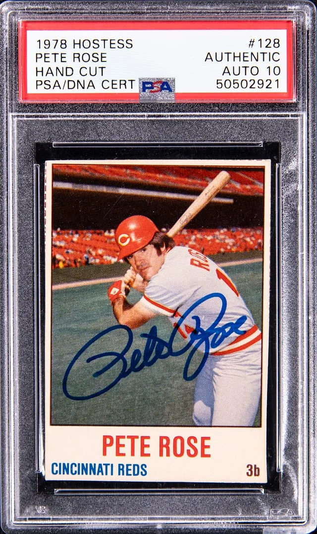 1978 Hostess Hand Cut Pete Rose #128 card image