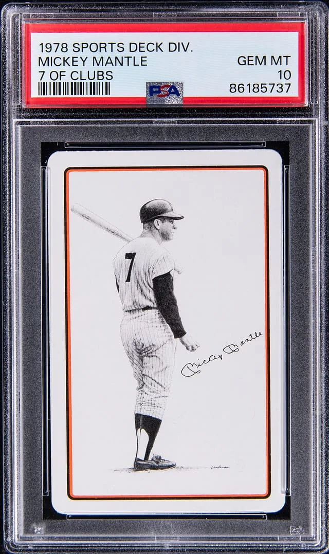 1978 Sports Deck Division Of Clubs Mickey Mantle #7 card image