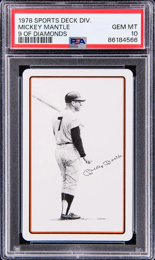1978 Sports Deck Division of Diamonds Mickey Mantle #9 card image