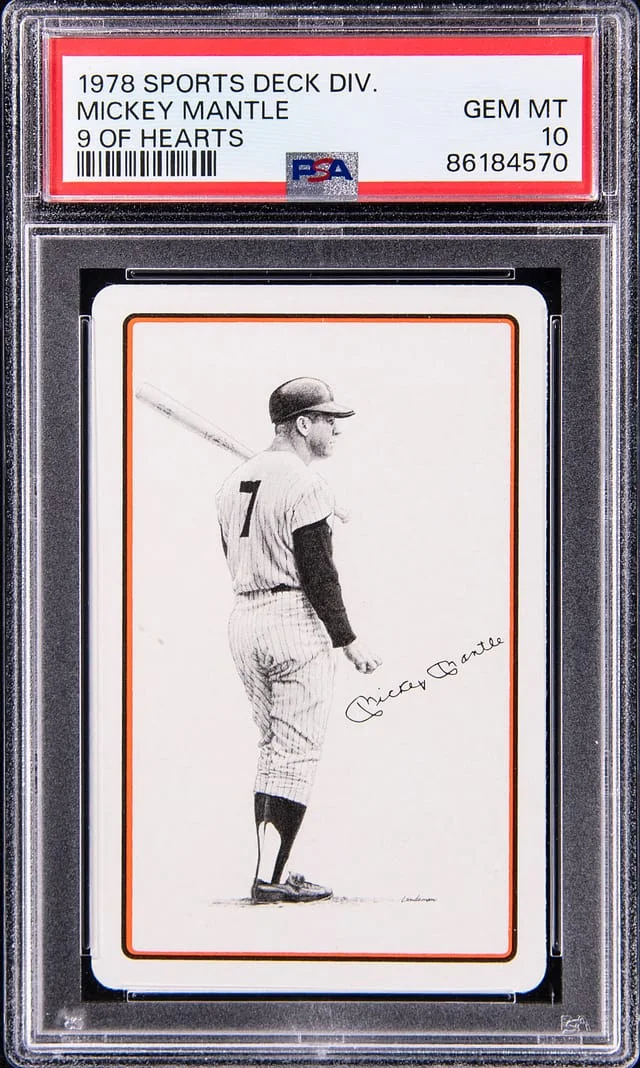 1978 Sports Deck Division of Hearts Mickey Mantle #9 card image