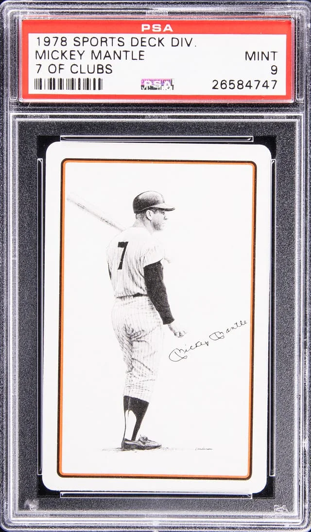 1978 Sports Deck Divison of Clubs Mickey Mantle #7 card image