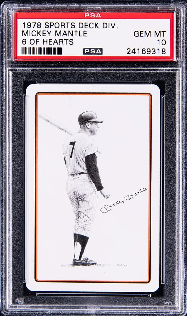 1978 Sports Deck Divison of Hearts Mickey Mantle #6 card image