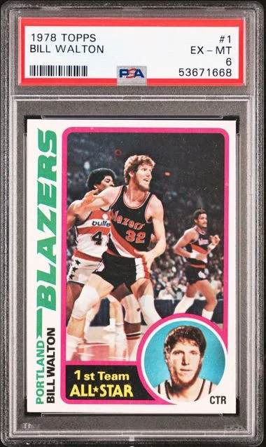1978 Topps Bill Walton #1 card image