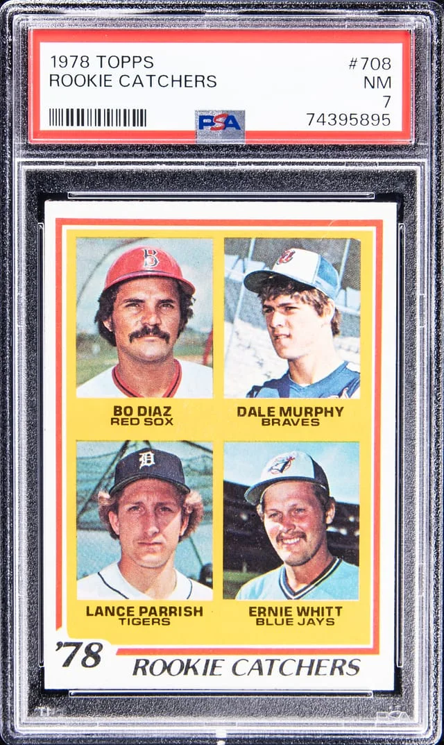 1978 Topps Diaz/Murphy/Parrish/Whitt Catchers #708 card image