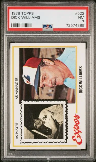 1978 Topps Dick Williams #522 card image