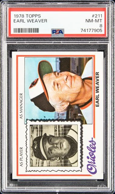 1978 Topps Earl Weaver #211 card image