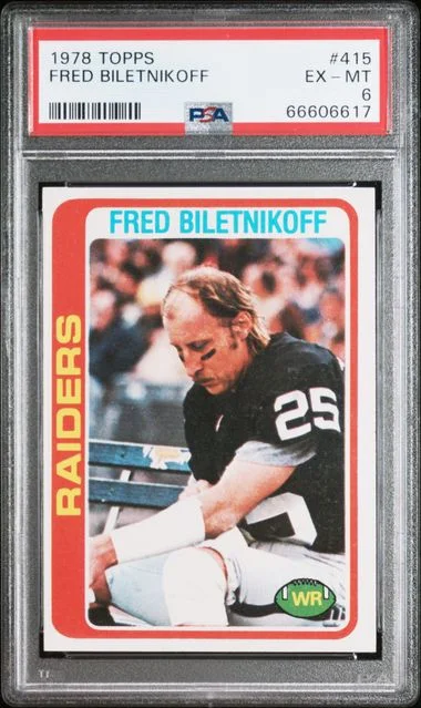 1978 Topps Fred Biletnikoff #415 card image