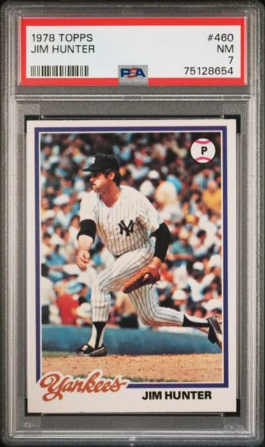 1978 Topps Jim Hunter #460 card image
