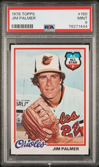 1978 Topps Jim Palmer #160 card image