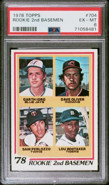 1978 Topps Jorg/Oliver/Perlozzo/Whitaker 2nd Basemen #704 card image