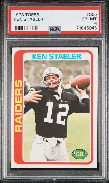 1978 Topps Ken Stabler #365 card image