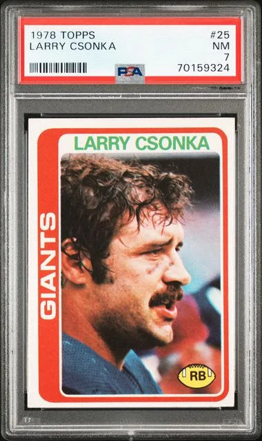 1978 Topps Larry Csonka #25 card image