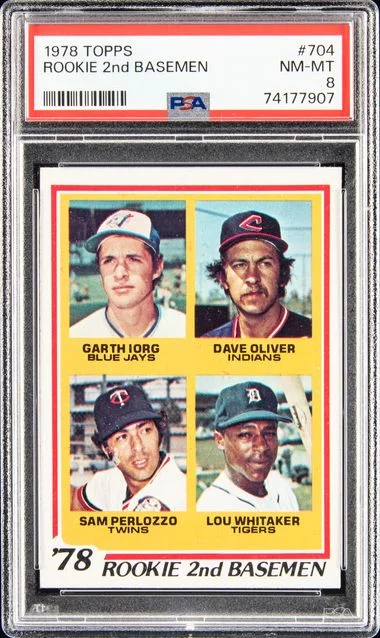 1978 Topps Lou Whitaker Rooke #704 card image