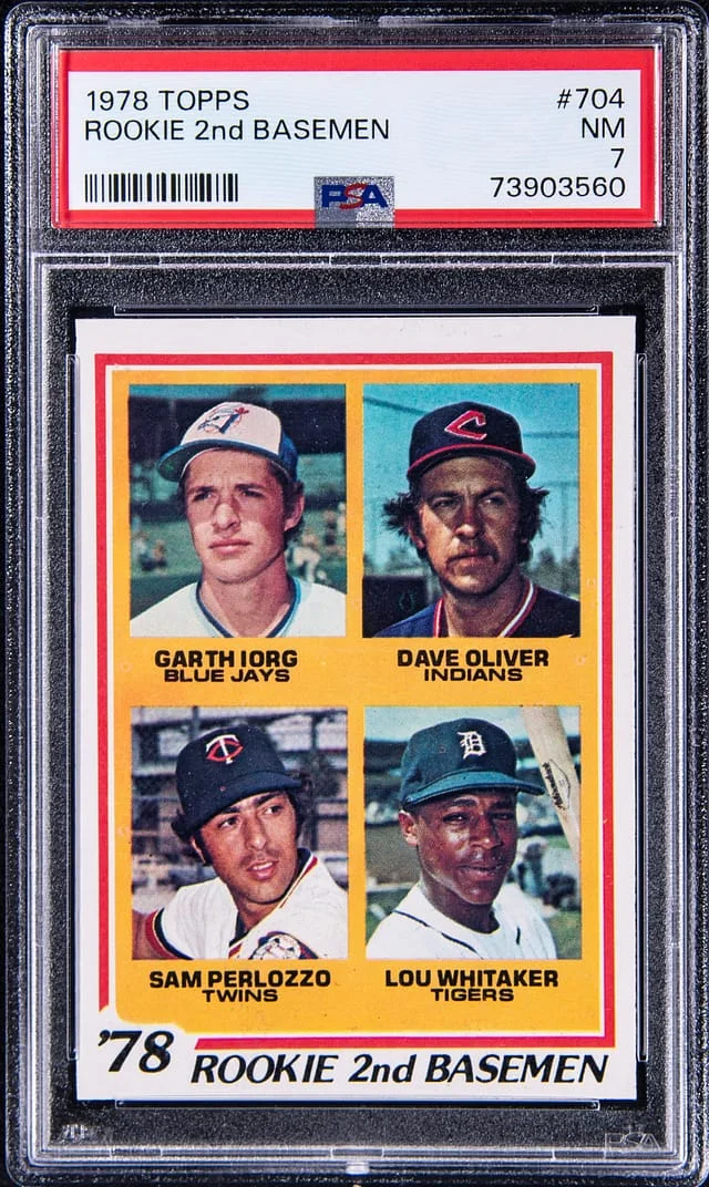 1978 Topps Lou Whitaker/Sam Perlozzo/Garth Iorg/Dan Oliver #704 card image