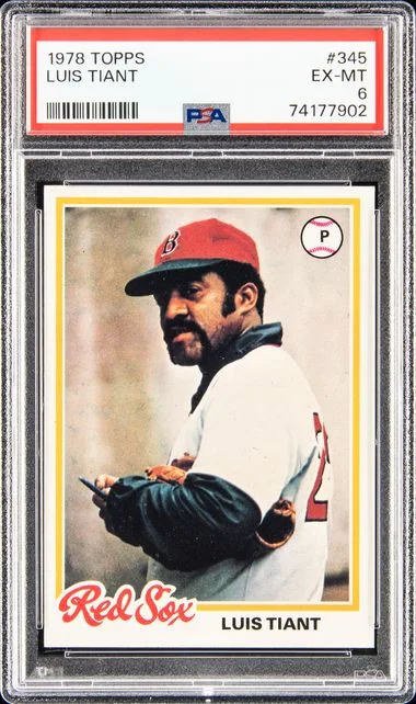 1978 Topps Luis Tiant #345 card image