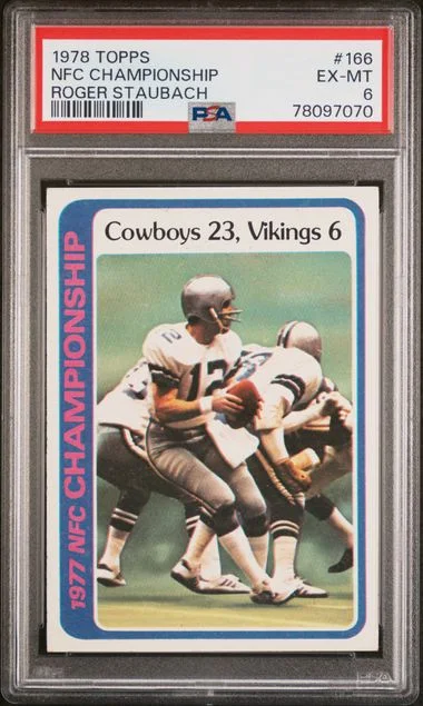 1978 Topps NFC Championship Roger Staubach #166 card image