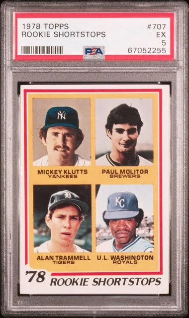 1978 Topps Paul Molitor/Alan Trammell #707 card image