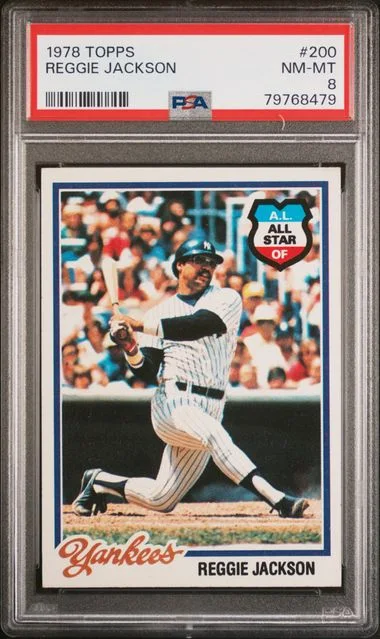 1978 Topps Reggie Jackson #200 card image