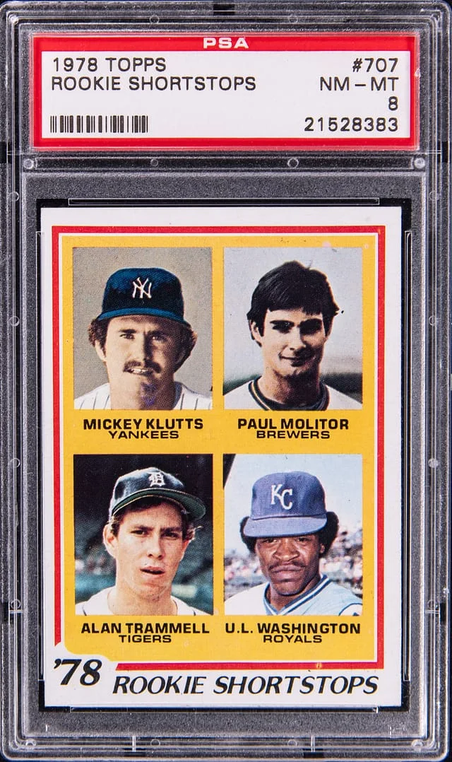 1978 Topps Shortstops, Alan Trammell/Paul Molitor #707 card image