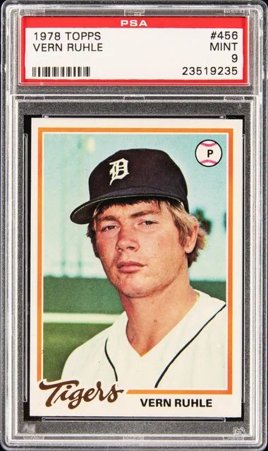 1978 Topps Vern Ruhle #456 card image